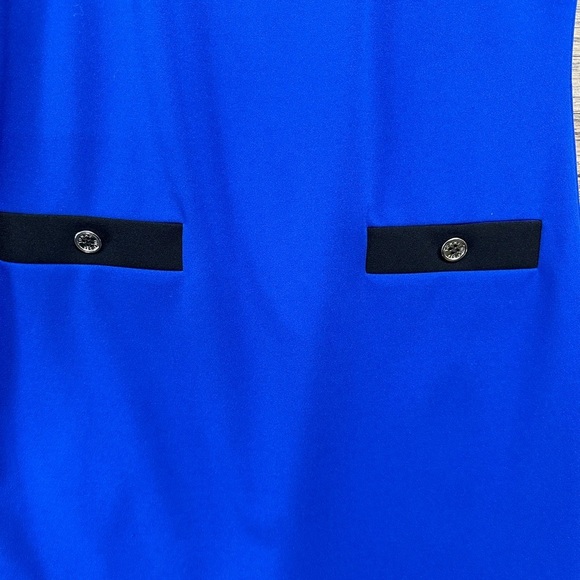 Tommy Hilfiger Blue Sheath Mini Dress Crew Neck Short Sleeve - Picture 5 of 8